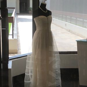 Betsey Johnson cream zip up dress